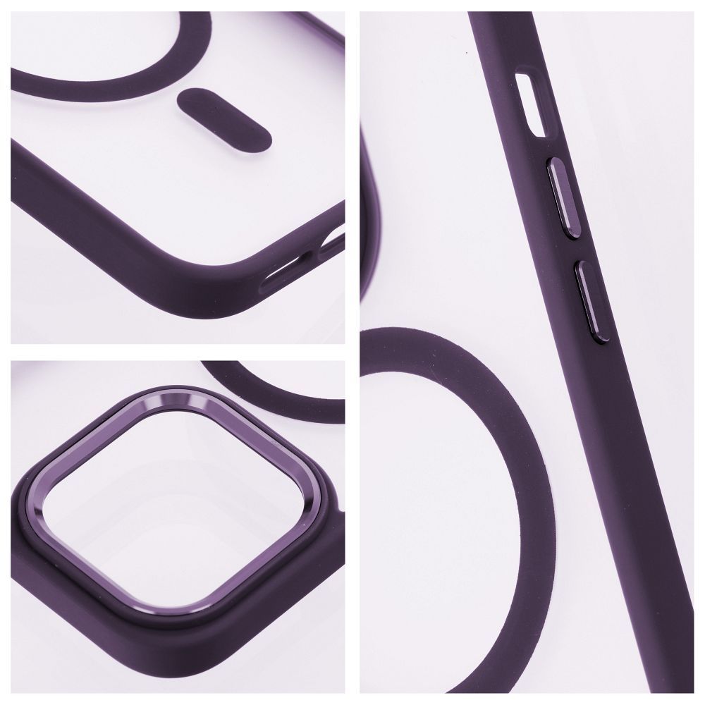 MATTE MAG COVER case compatible with MagSafe for IPHONE 16 Plus purple - Image 2