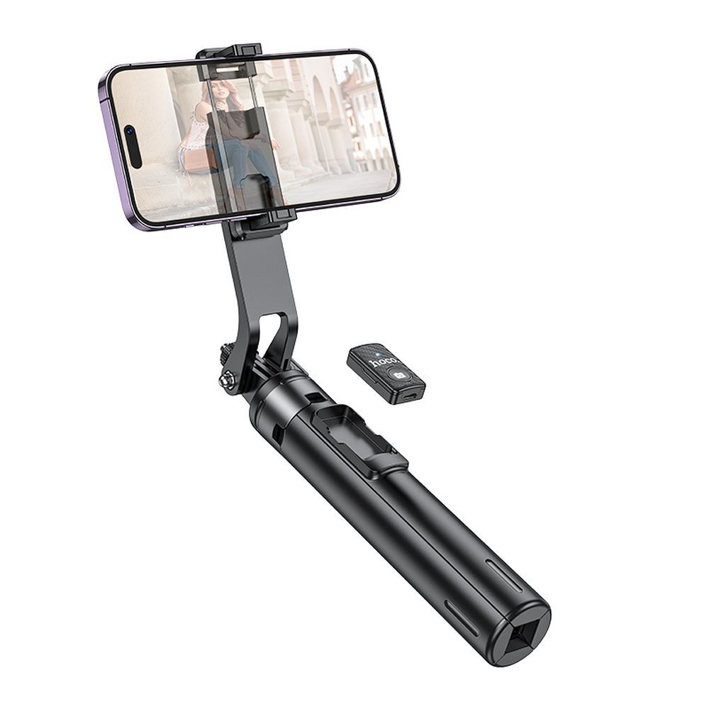 HOCO selfie stick with bluetooth remote control tripod K21 black - Image 2