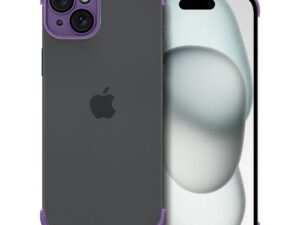 MINI BUMPERS case with camera island protection for IPHONE 15 Plus dark purple
