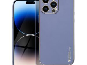 LEATHER case for IPHONE 14 Pro Max blue