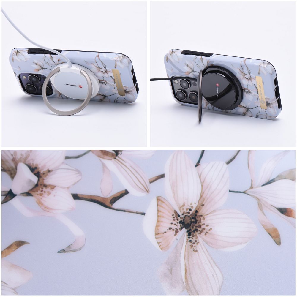 FORCELL F-PROTECT Mirage case compatible with MagSafe for IPHONE 14 Plus spring flowers - Image 5