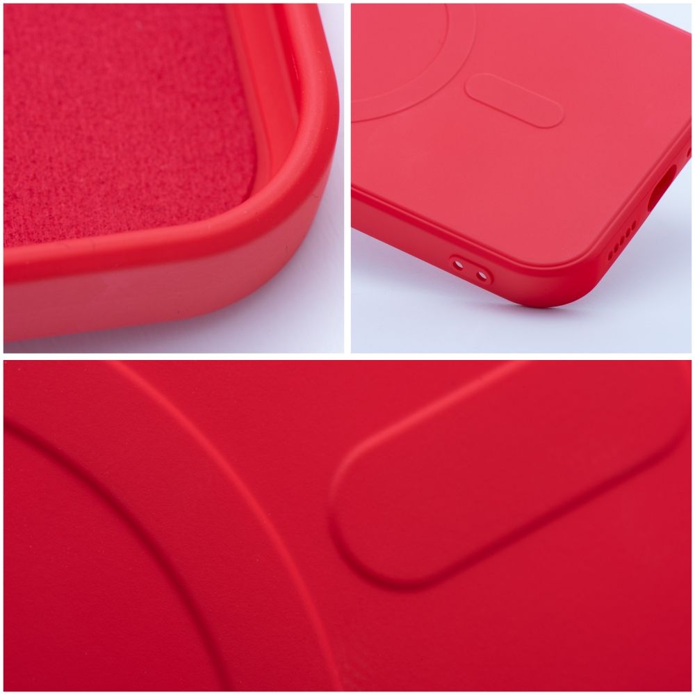 SILICONE MAG COVER case compatible with MagSafe for IPHONE 12 Mini red - Image 11
