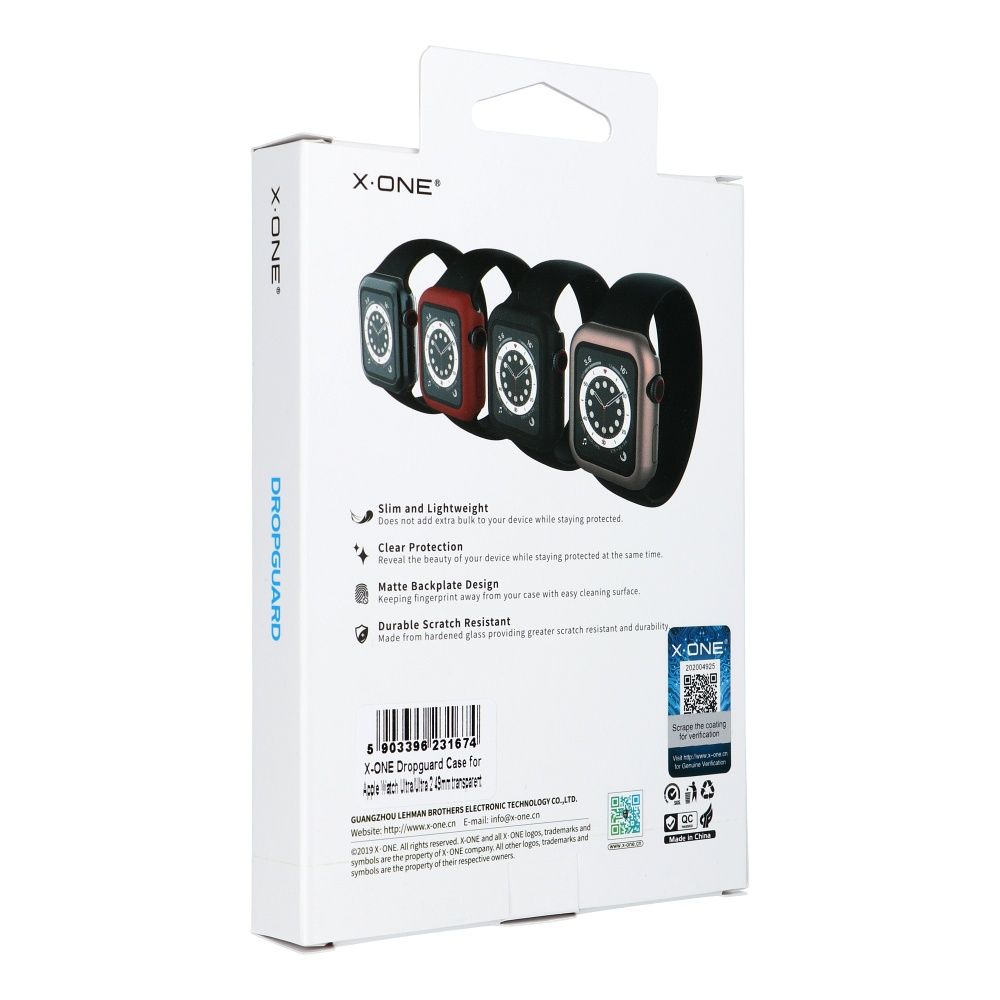 X-ONE Dropguard Case - for Apple Watch Ultra/Ultra 2 49mm transparent - Image 2