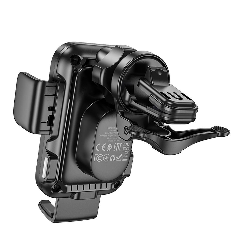 HOCO car holder with wireless charging for air vent HW10 black - Image 2