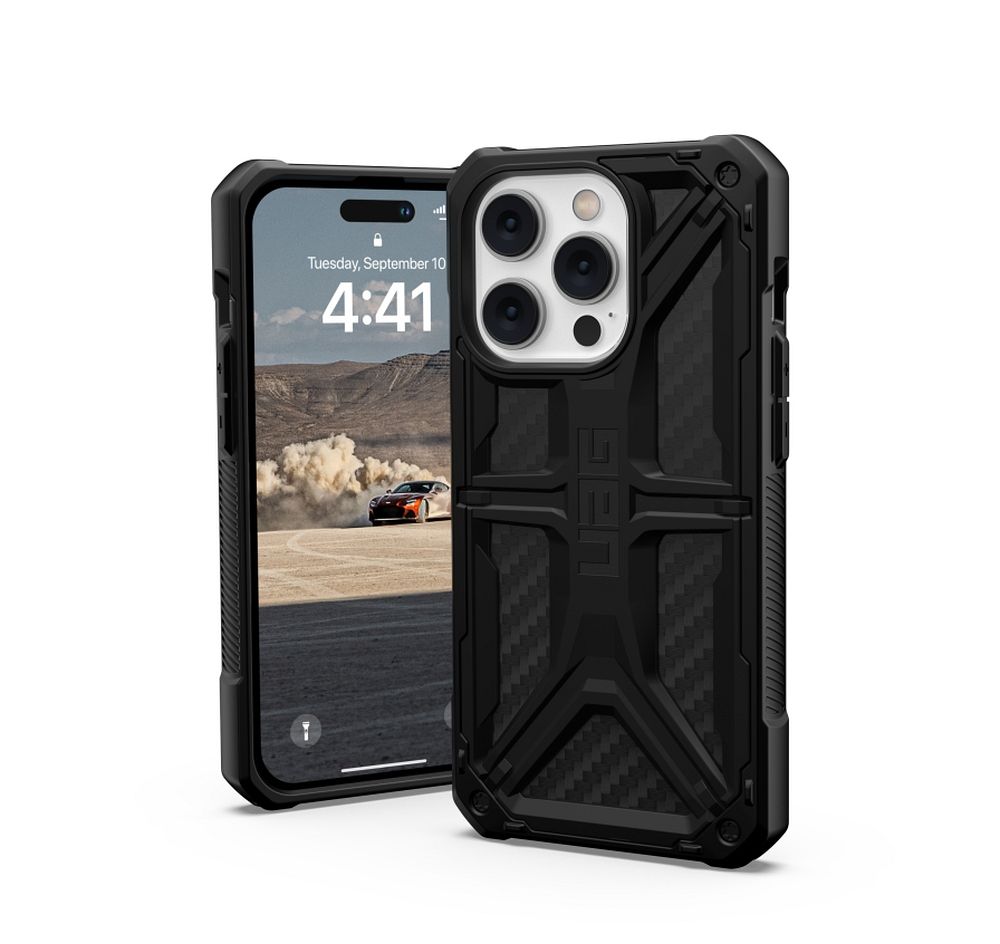 ( UAG ) Urban Armor Gear Monarch case for IPHONE 14 PRO carbon fiber - Image 2