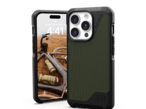 (UAG) Urban Armor Gear Metropolis LT case compatible with MagSafe for IPHONE 15 PRO kevlar olive