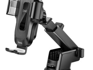 HOCO car holder with wirelles charging for windshield / center console 15W HW3 black