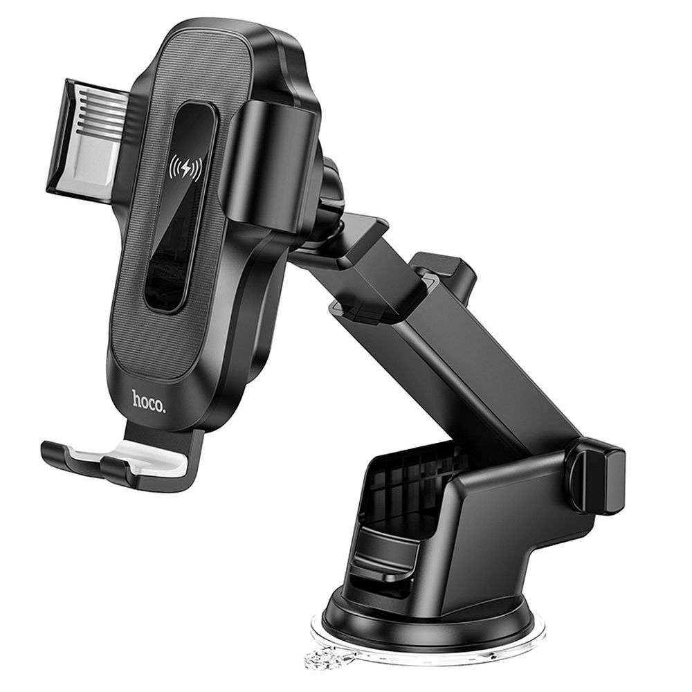 HOCO car holder with wirelles charging for windshield / center console 15W HW3 black