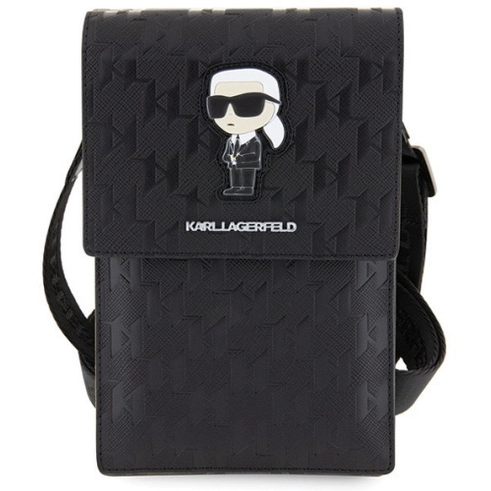 KARL LAGERFELD universal bag for mobile KLWBSAKHPKK (Saffiano Mono Ikonik) black - Image 2