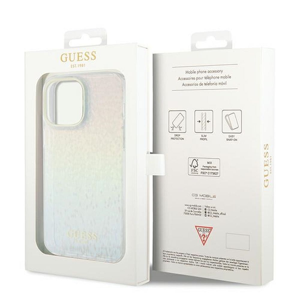 GUESS case for IPHONE 13 Pro GUHCP13LHDECMI (IML Faceted Mirror / disco iridescent) multicolor - Image 8
