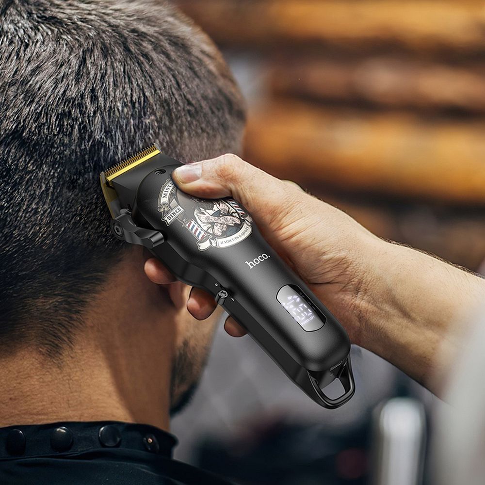 HOCO electric hair clipper with digital display HP20 black - Image 8