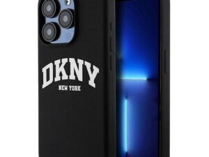 DKNY case for IPHONE 15 Plus compatible with MagSafe DKHMP15MSNYACH (DKNY HC MagSafe Silicone W/White Arch Logo) black