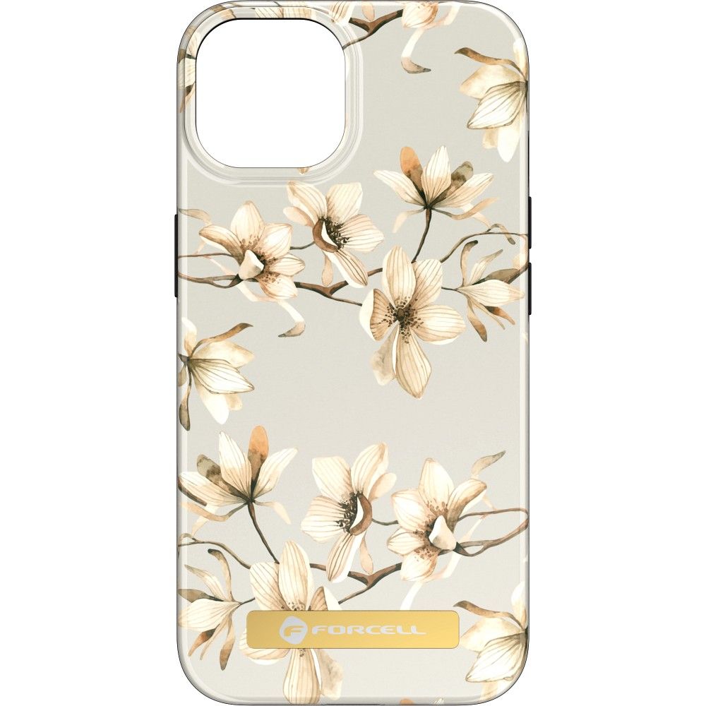 FORCELL F-PROTECT Mirage case compatible with MagSafe for IPHONE 14 Plus spring flowers - Image 4