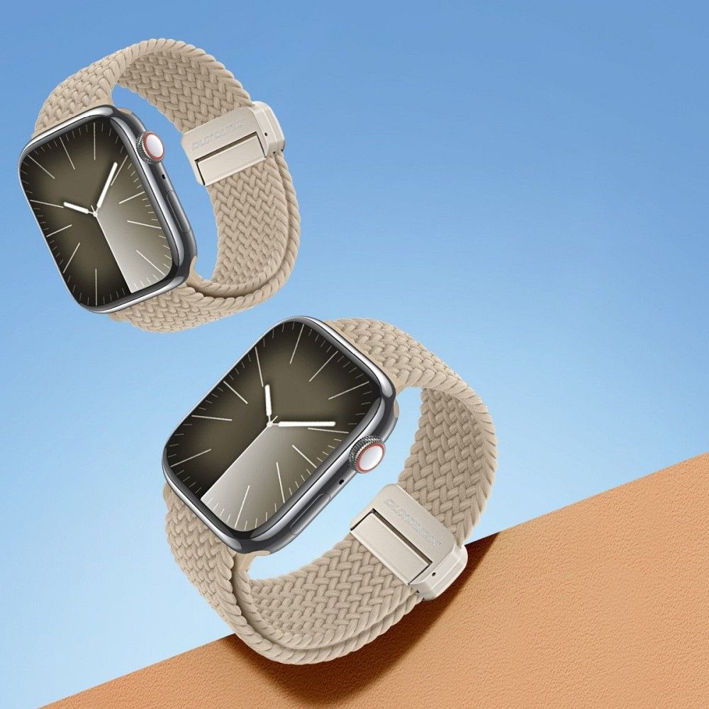 DUX DUCIS strap MIXTURE PRO stretchable braided for Apple Watch 42 / 44 / 45 / 49 mm beige - Image 4