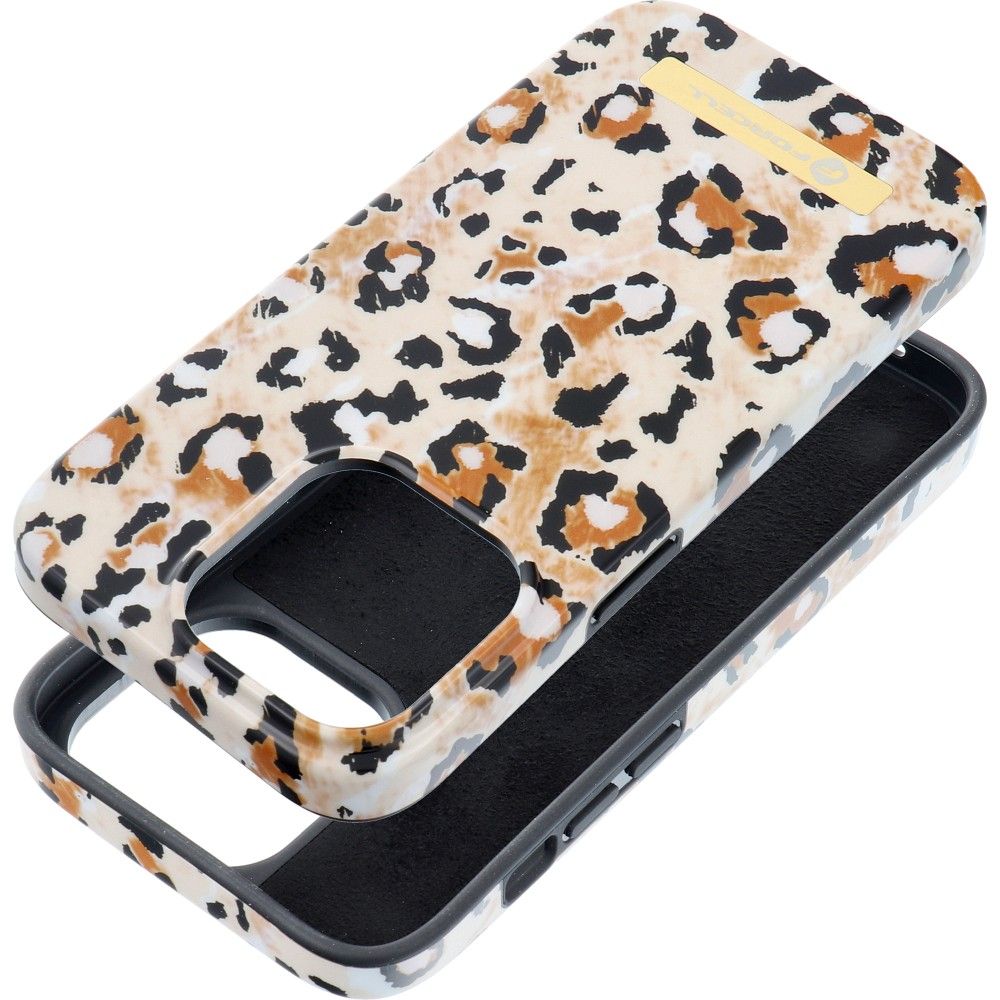 FORCELL F-PROTECT Mirage case compatible with MagSafe for IPHONE 14 Pro wild panther