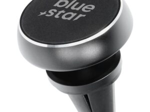 BLUE STAR ROUND MAGNETIC szellőzőnyílásos autós tartó, fekete