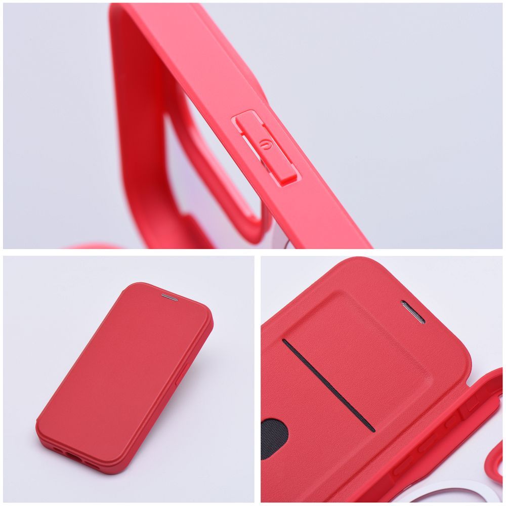 SMART MAG Book case compatible with MagSafe for IPHONE 16 Pro red - Image 7
