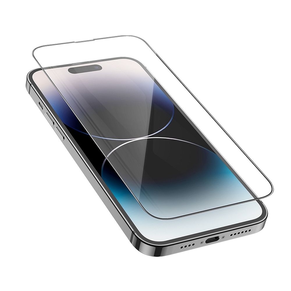 HOCO tempered glass HD 5D Guardian shield (SET 10in1) - for iPhone 14 Pro Max black (G14) - Image 3