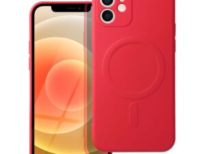SILICONE MAG COVER case compatible with MagSafe for IPHONE 12 Mini red