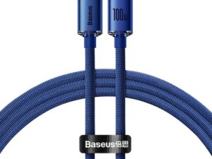 BASEUS cable Type C to Type C PD 100W Crystal Shine CAJY000603 1,2 m blue