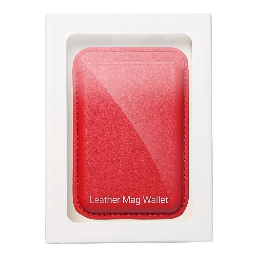 LEATHER MAG WALLET compatible with MagSafe red - Image 8