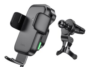 HOCO car holder with wireless charging for air vent HW10 black