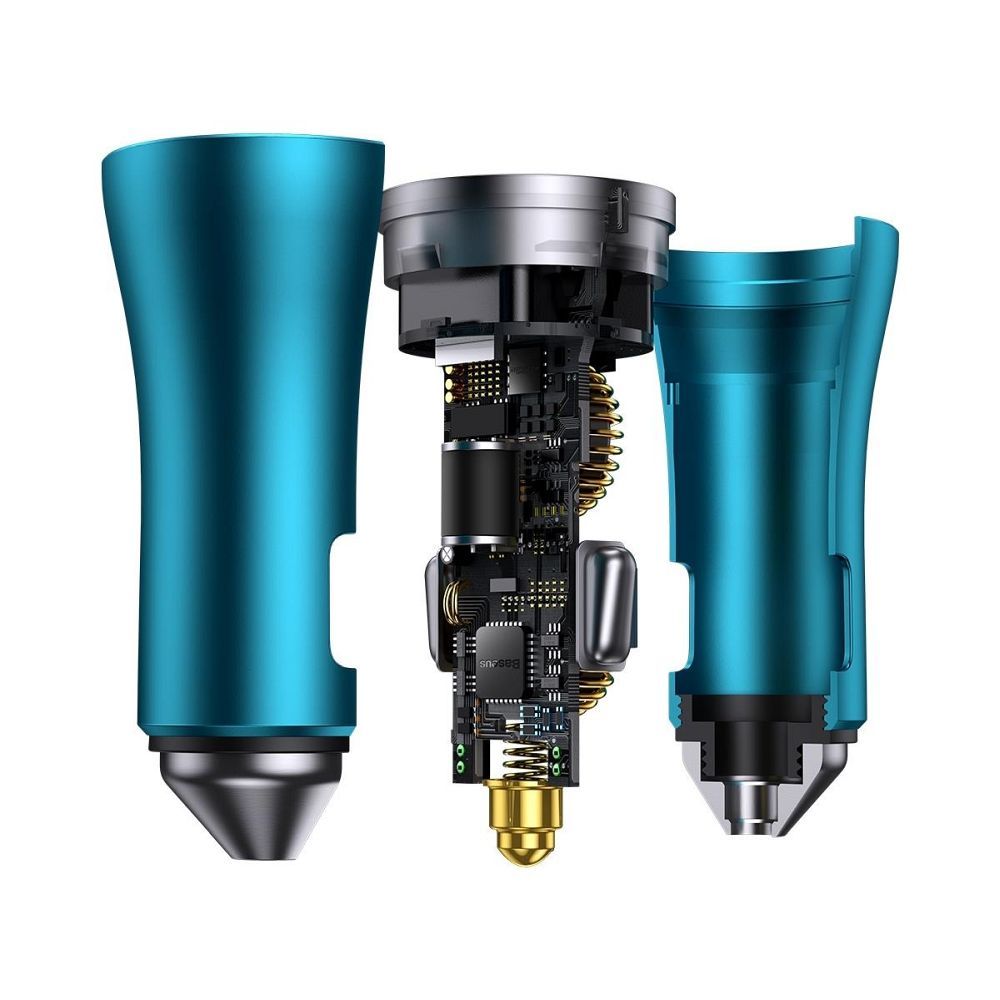 BASEUS car charger 2 x Type C PD QC4.0 3A 40W CGJP000003 blue - Image 5