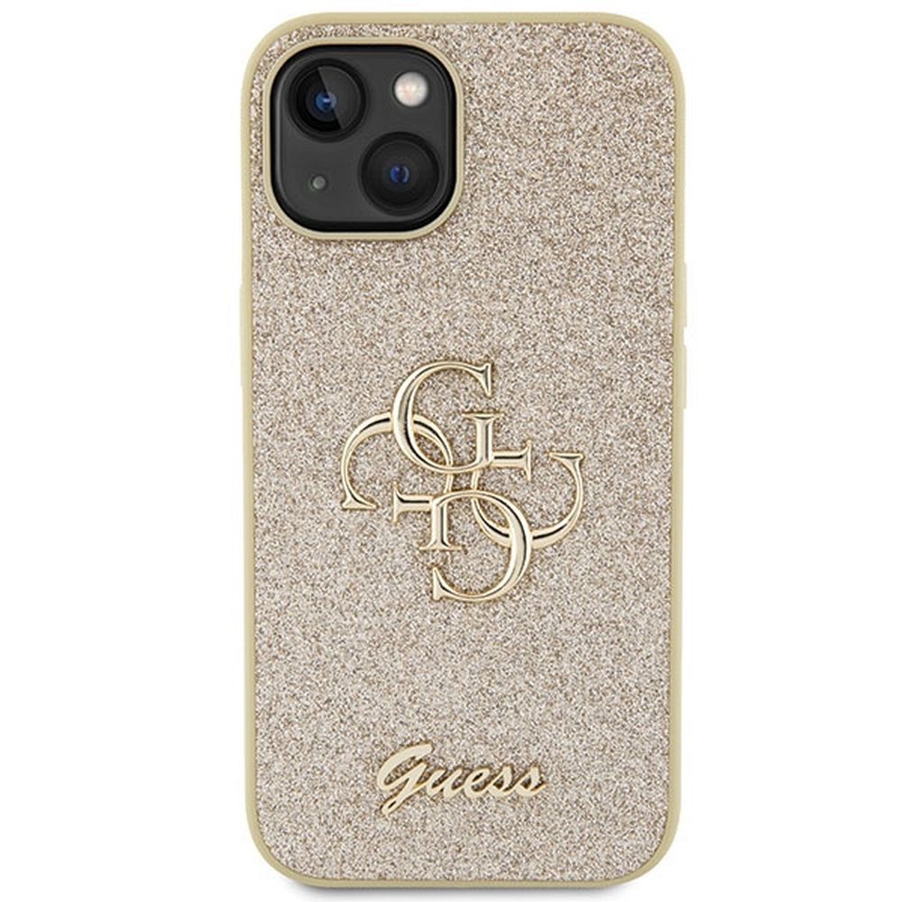 GUESS case for IPHONE 15 GUHCP15SHG4SGD (Fixed Glitter Big 4G) gold - Image 6
