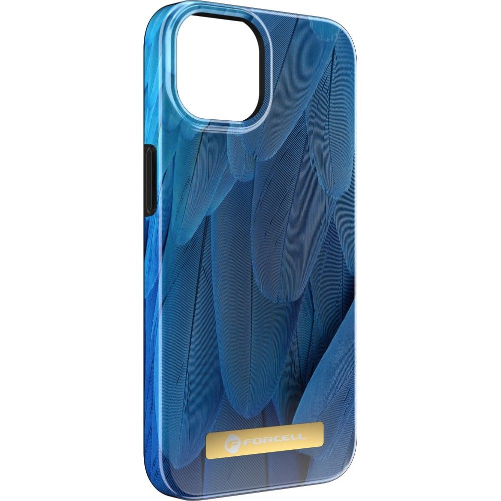 FORCELL F-PROTECT Mirage case compatible with MagSafe for IPHONE 14 PRO blue bird - Image 3