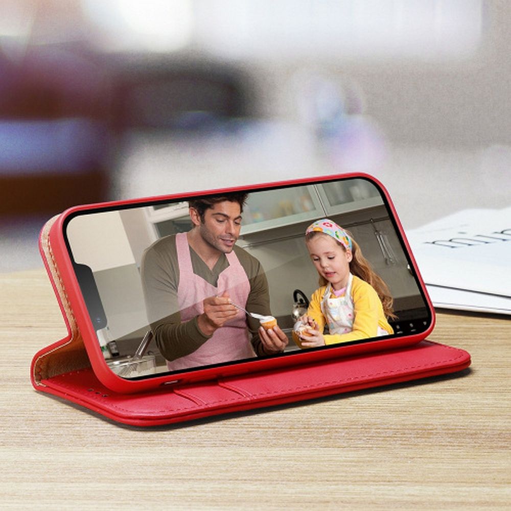 DUX DUCIS wallet case HIVO for IPHONE 15 Plus red - Image 8
