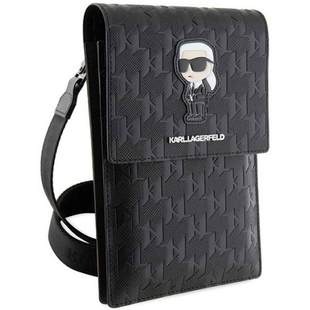 KARL LAGERFELD universal bag for mobile KLWBSAKHPKK (Saffiano Mono Ikonik) black - Image 3