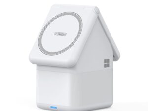 W20 4-in-1 House-shaped Magnetic Wireless Charger Stand 15W White
