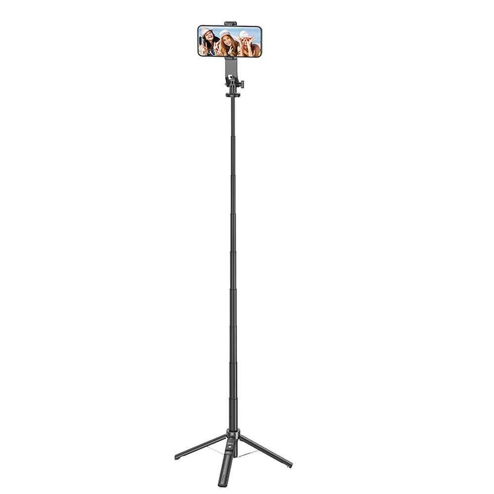 HOCO selfie stick with bluetooth remote control tripod K21 black - Image 6