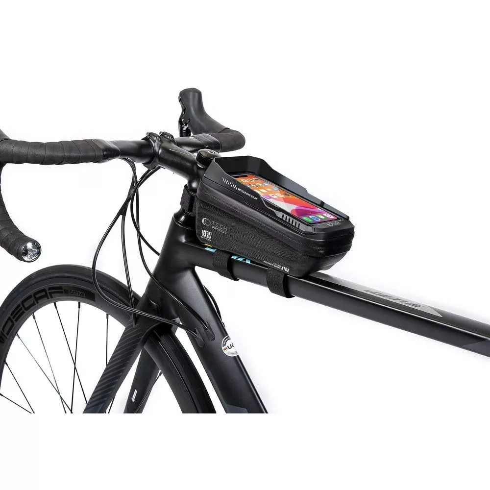 Tech-Protect kerékpárra szerelhető, por- és cseppálló telefontartó táska - Tech-Protect XT2 Bike Mount - fekete - Image 2