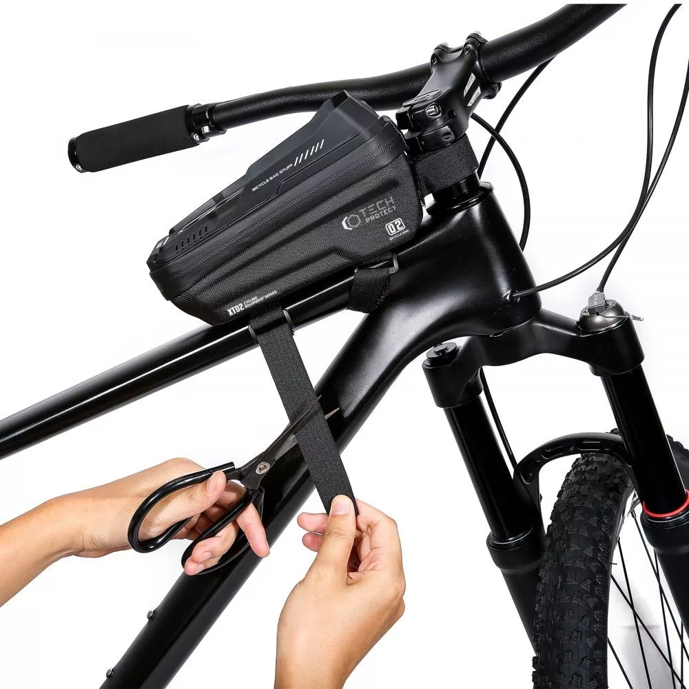 Tech-Protect kerékpárra szerelhető, por- és cseppálló telefontartó táska - Tech-Protect XT2 Bike Mount - fekete - Image 3