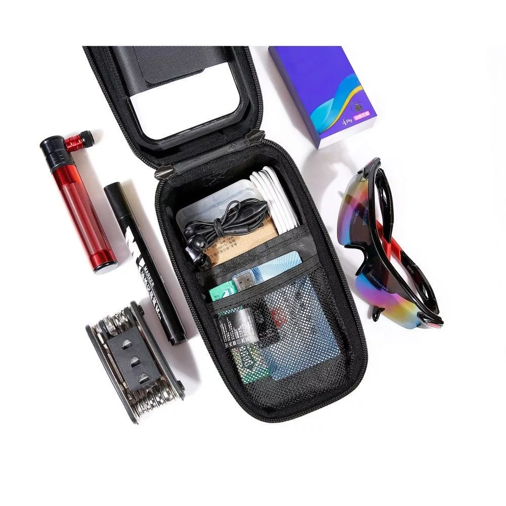 Tech-Protect kerékpárra szerelhető, por- és cseppálló telefontartó táska - Tech-Protect XT2 Bike Mount - fekete - Image 7