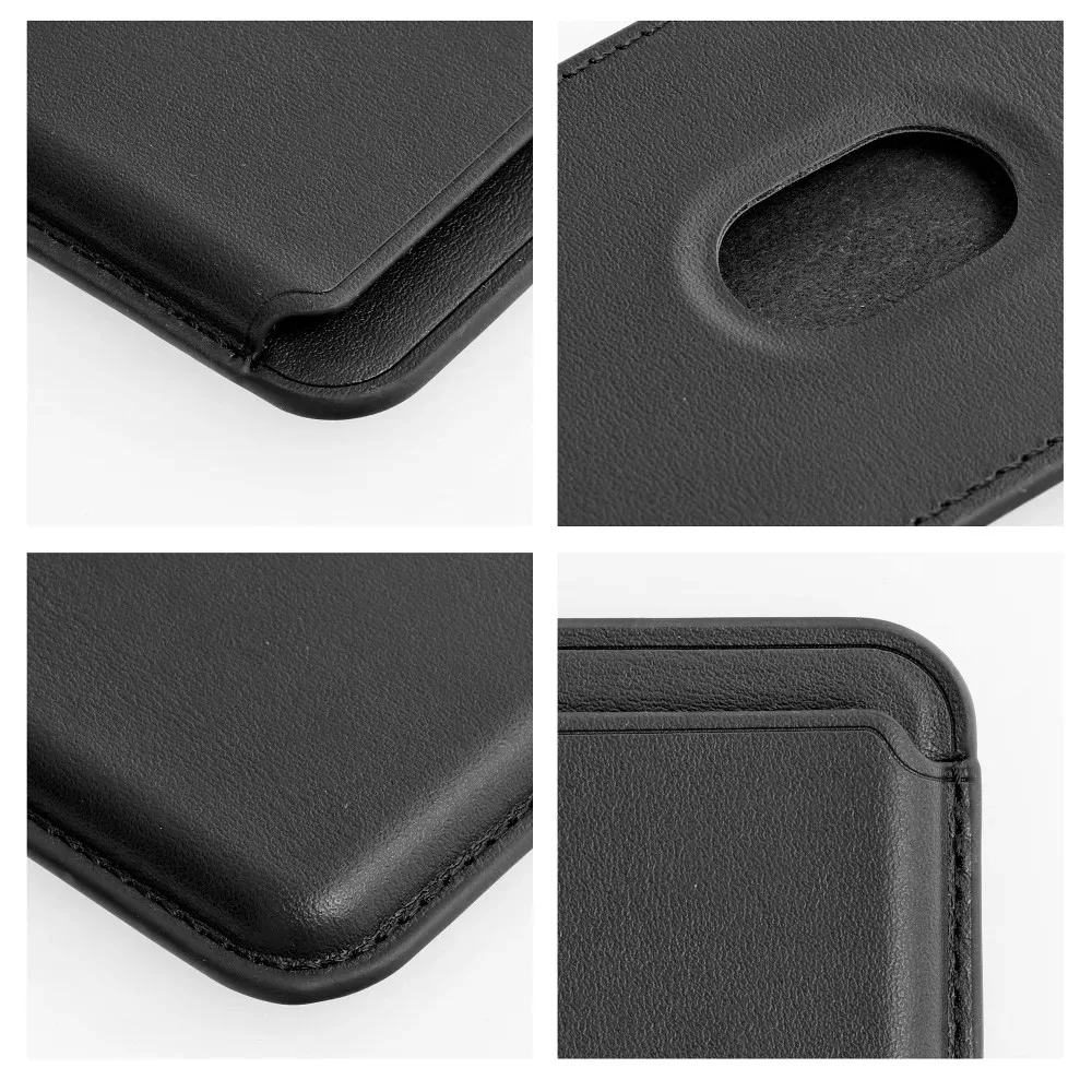 Leather Mag Wallet MagSafe mágneses bőr kártyatartó - fekete - Image 4