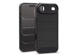 Haffner Carbon szilikon tok - Apple iPhone Air - fekete
