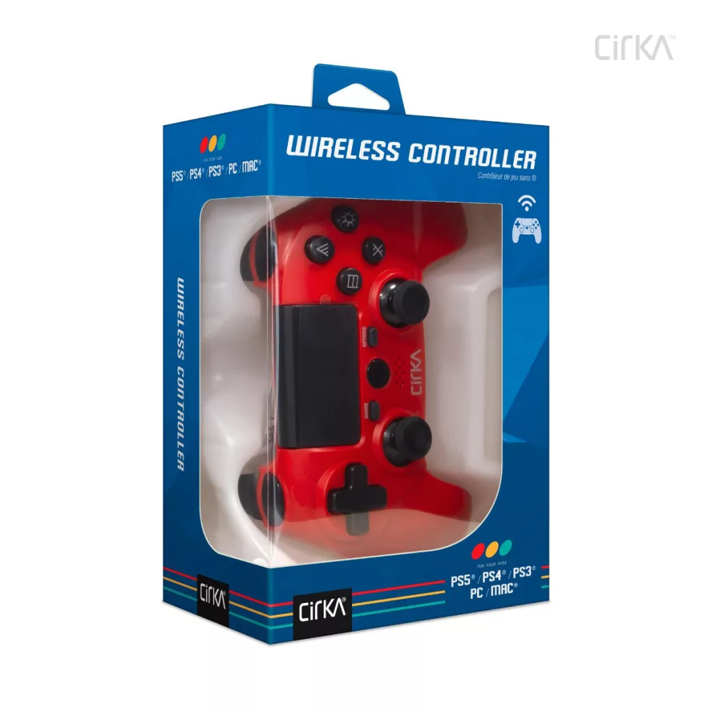 Cirka NuForce PS4/PC/Mac piros vezeték nélküli kontroller - 5. kép