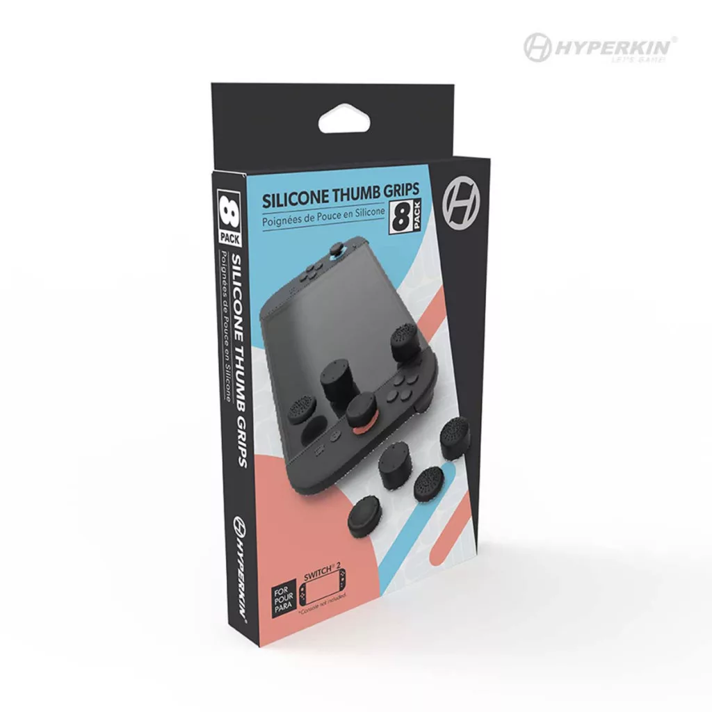 Hyperkin Pro Series Nintendo Switch 2 Fekete hüvelykujj csúszásgátló csomag (8 db) - Image 7