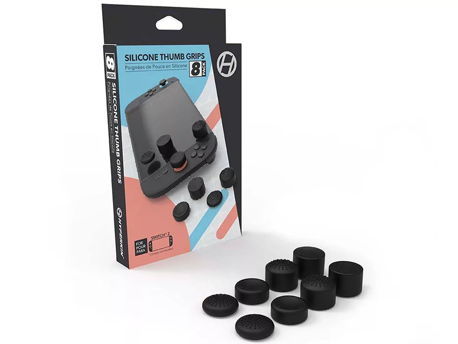 Hyperkin Pro Series Nintendo Switch 2 Fekete hüvelykujj csúszásgátló csomag (8 db)