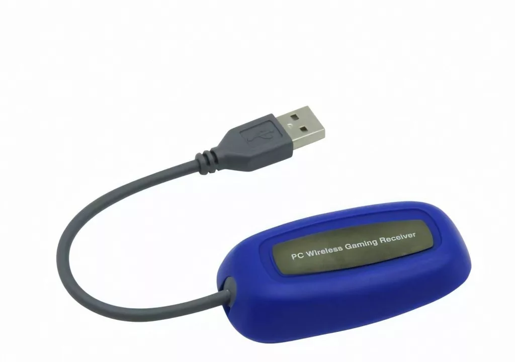 Vezeték nélküli Xbox 360/PC kompatibilis kék kontroller (USB Adapterrel) - Image 2