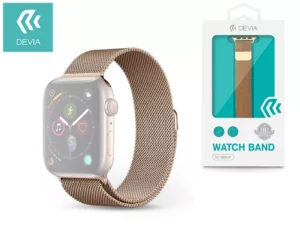 Devia Elegant Series Milanese Loop Apple Watch fém szíj - 38/40/41mm - arany