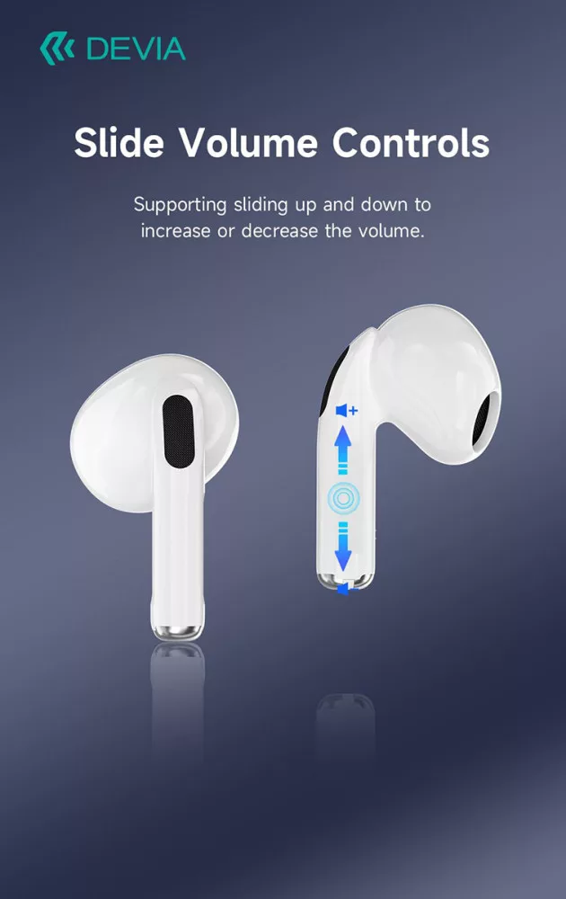 Devia Airbuds Pods3 Bluetooth sztereó headset - fehér - 4. kép