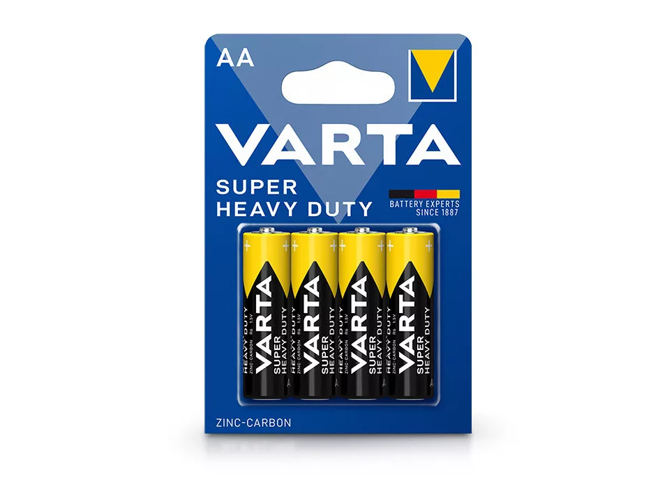 VARTA Super Heavy Duty Zinc-Carbon AA ceruza elem - 4 db/cs