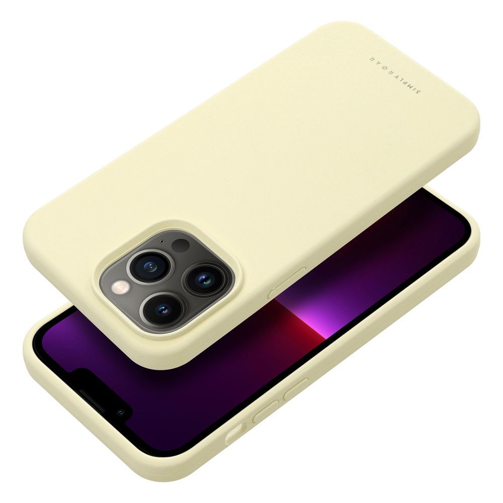 Roar Cloud-Skin Case - for iPhone 13 Pro Light Yellow - Image 3