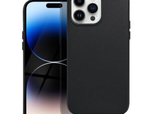 LEATHER MAG COVER case for IPHONE 14 Pro Max black