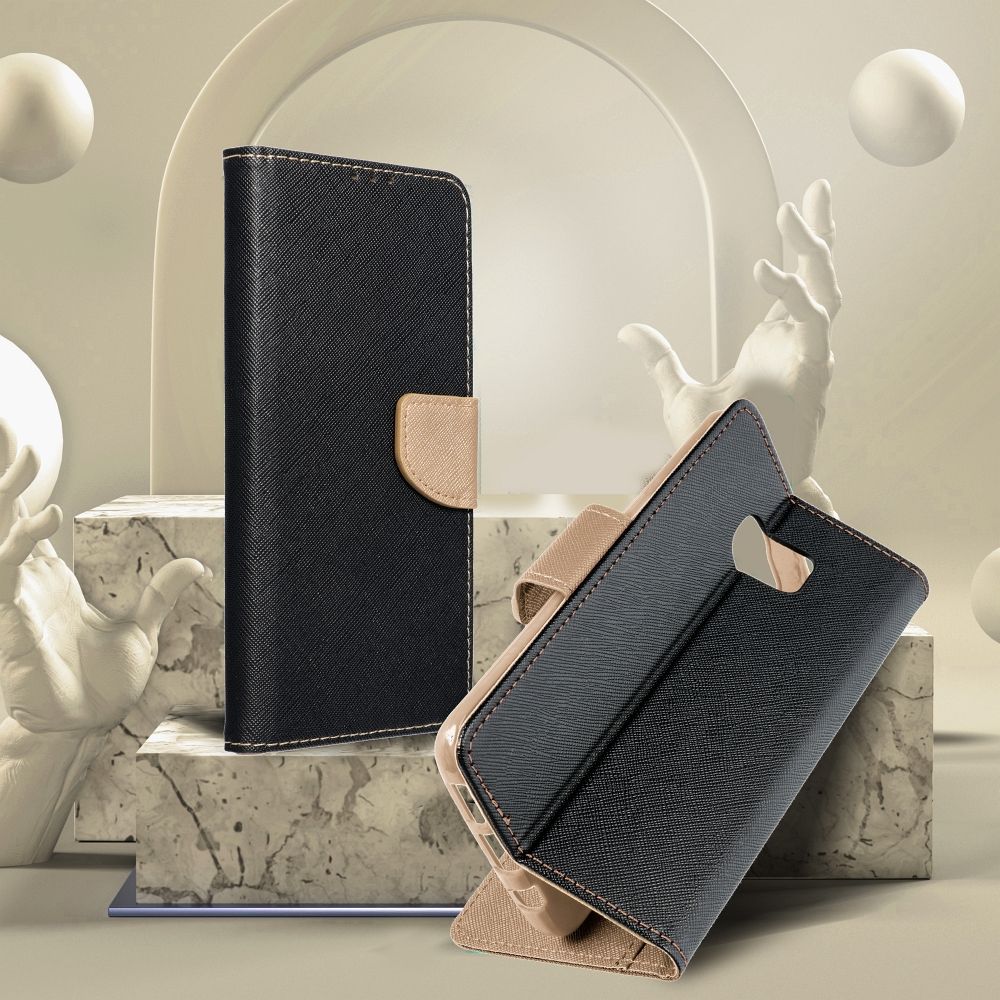 FANCY Book case for SAMSUNG A55 black / gold - Image 4