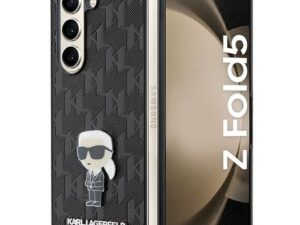 OKARL LAGERFELD case for SAMSUNG Z Fold 5 KLHCZFD5SAPKINPK (Saffiano Mono IK PIN)  black