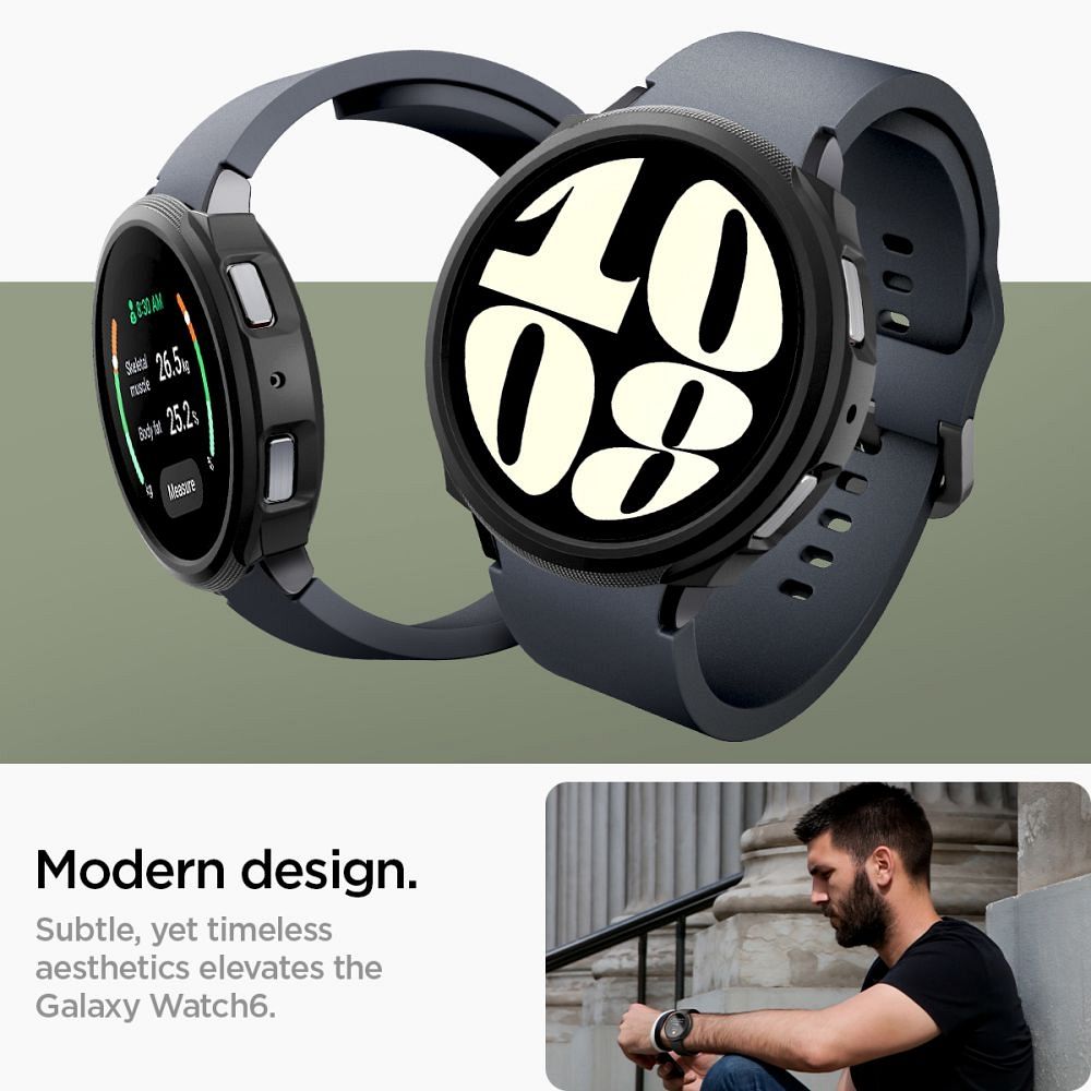 SPIGEN Liquid Air case for SAMSUNG Galaxy Watch 6 (40 MM) matte black - Image 11